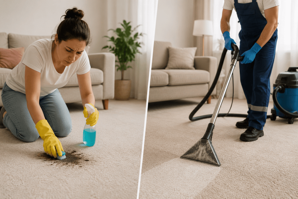 DIY Carpet Cleaning vs Hiring a Pro in London