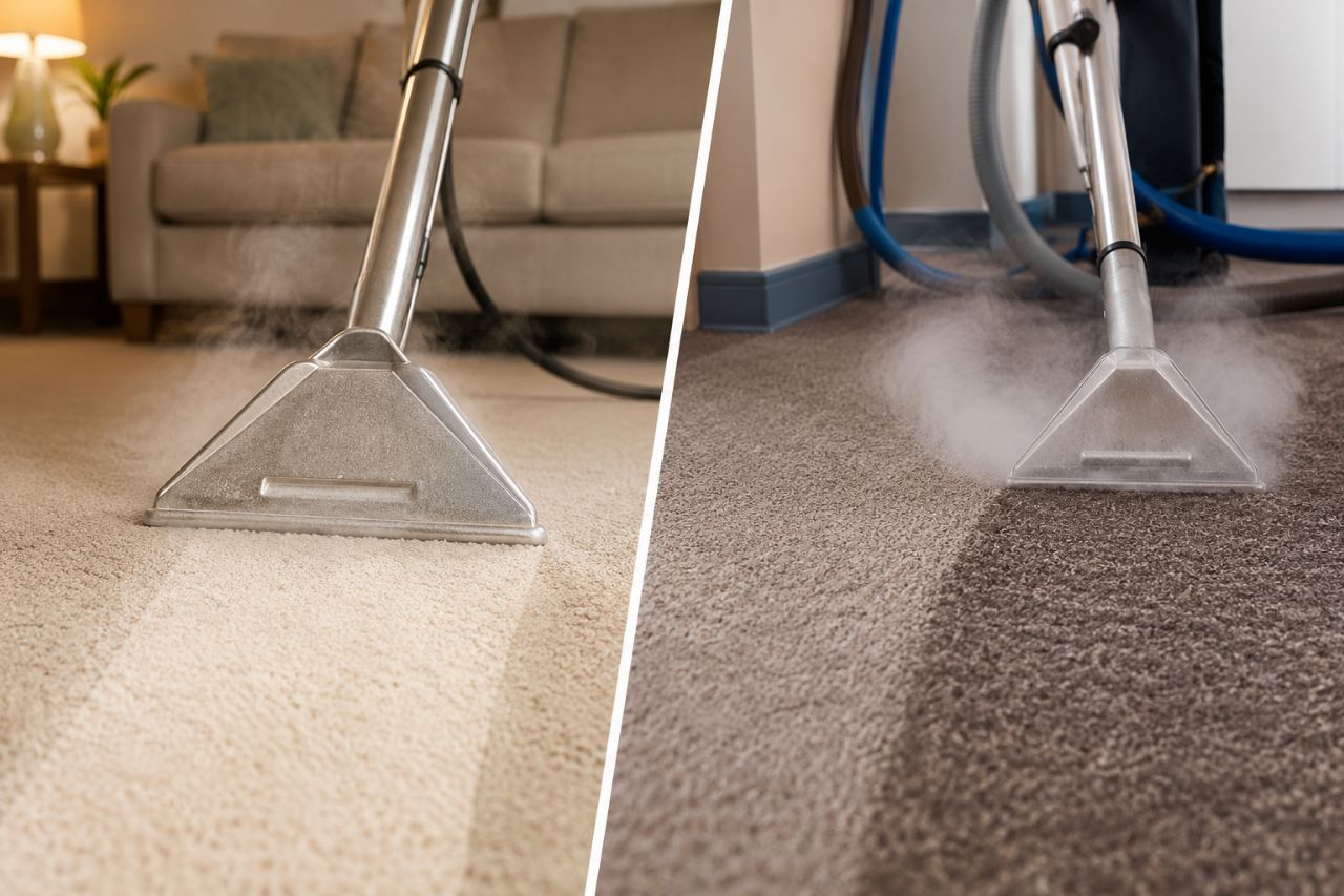 Hot water extraction vs steam cleaning