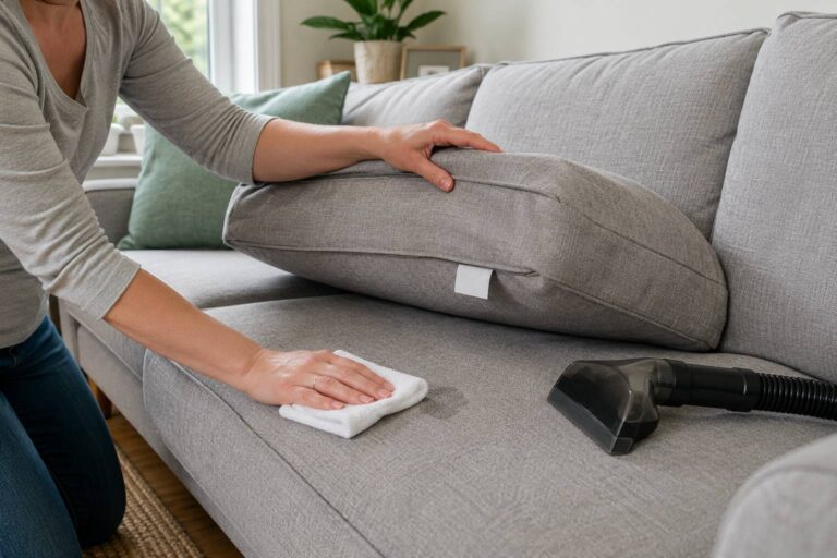 How to Clean a Fabric Sofa at Home Without Damaging It