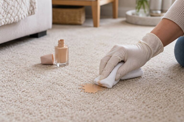 How to Remove Foundation from a Carpet Without Spreading the Stain