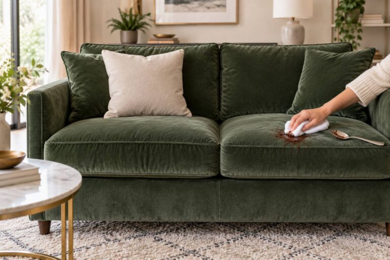 How to Remove Chocolate Stains from a Velvet Sofa Safely