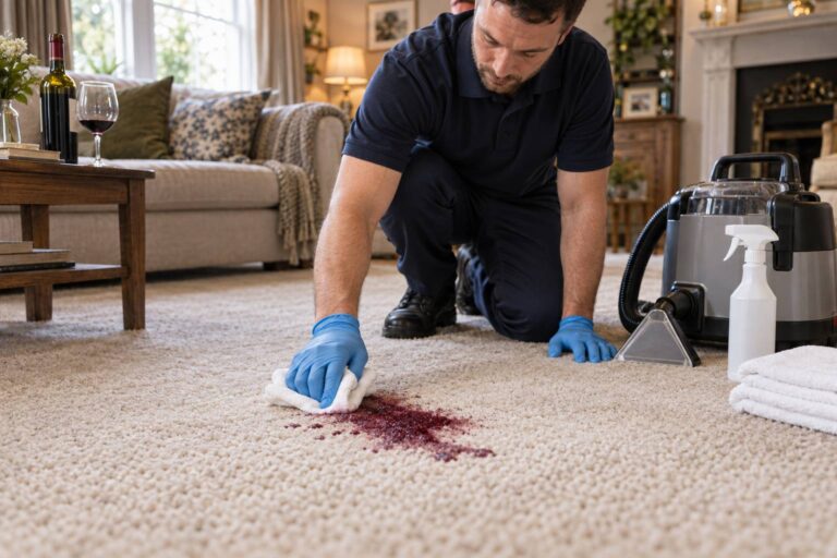How to Remove Red Wine from a Wool Carpet Without Fading the Colour