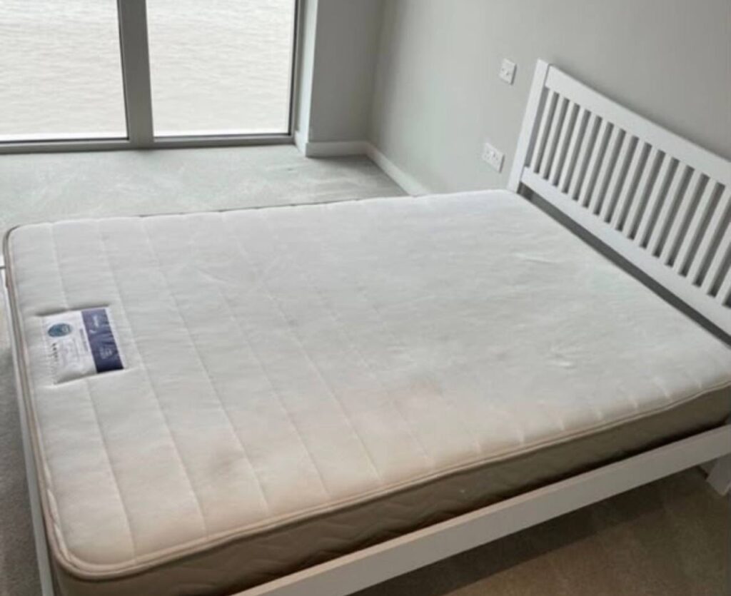 clean mattress after photo