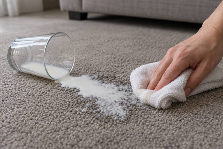 How to Remove Spilt Milk and Sour Milk Smell from Carpet